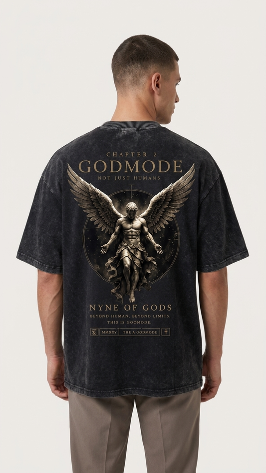 GODMODE™ — Chapter II Acid Wash Oversized Tee ⭐