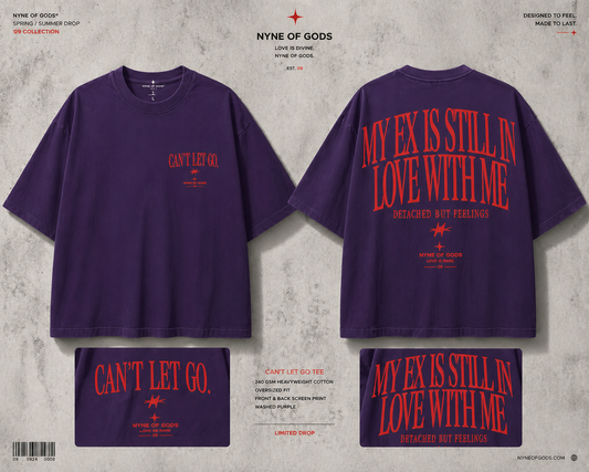 Nyne of Gods “Can’t Let Go” Oversized T-Shirt.