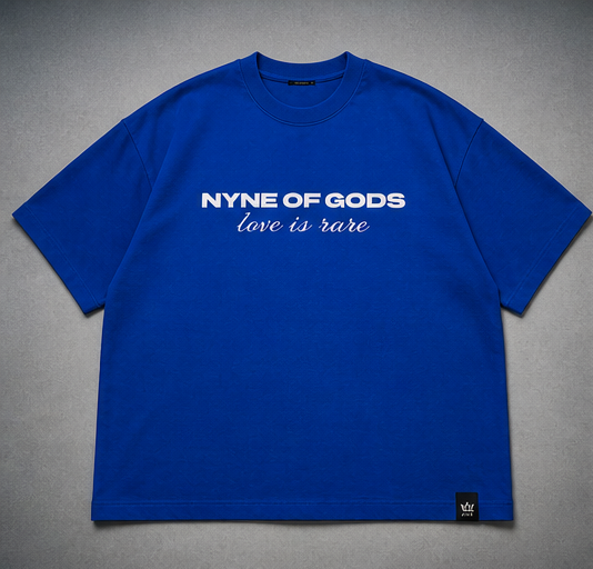 Nyne of Gods “Love Is Rare” Sunflower Oversized Tee – 240 GSM Premium Heavyweight