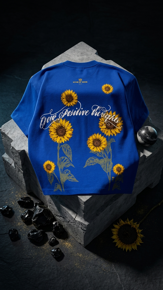 Nyne of Gods “Love Is Rare” Sunflower Oversized Tee – 240 GSM Premium Heavyweight